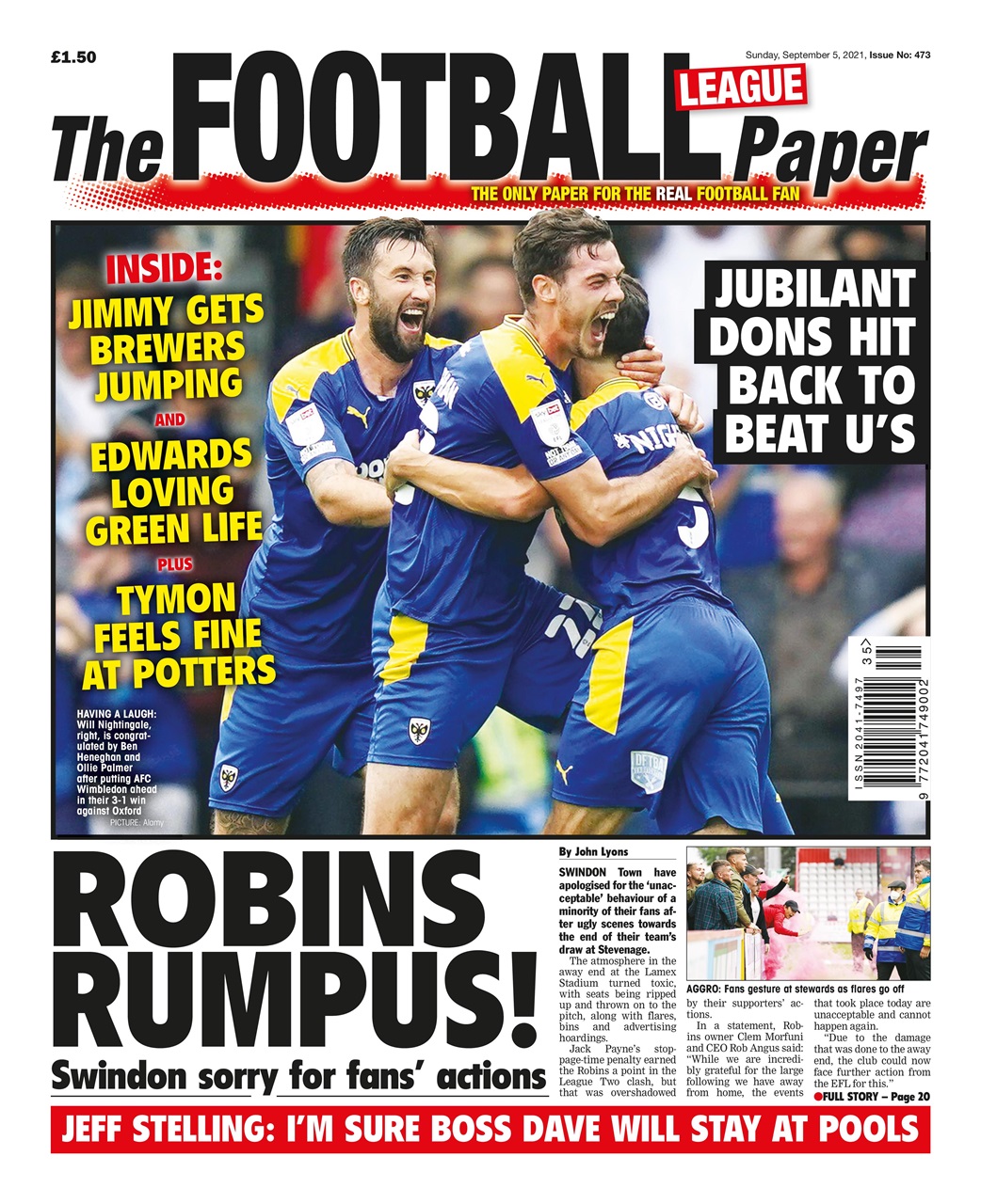 The Football League Paper Preview Pages