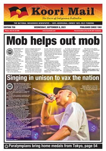 Koori Mail issue September 8, 2021