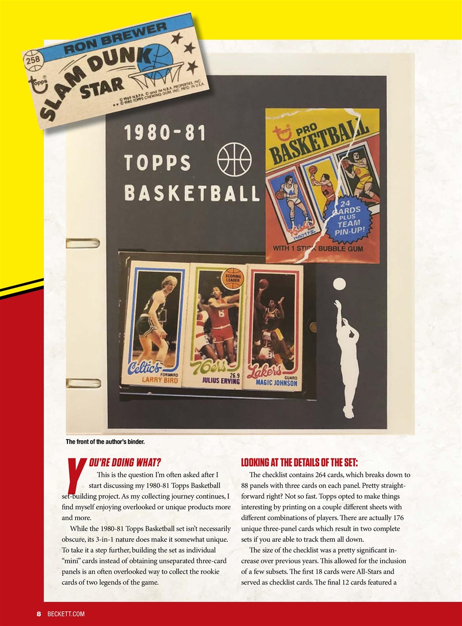 Beckett Basketball Magazine Preview Pages