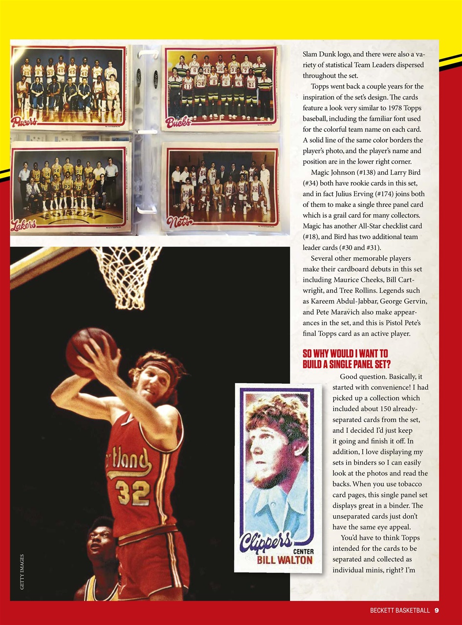 Beckett Basketball Magazine Preview Pages