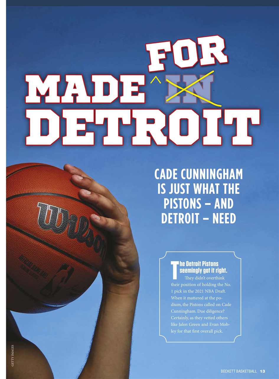 Beckett Basketball Magazine Preview Pages