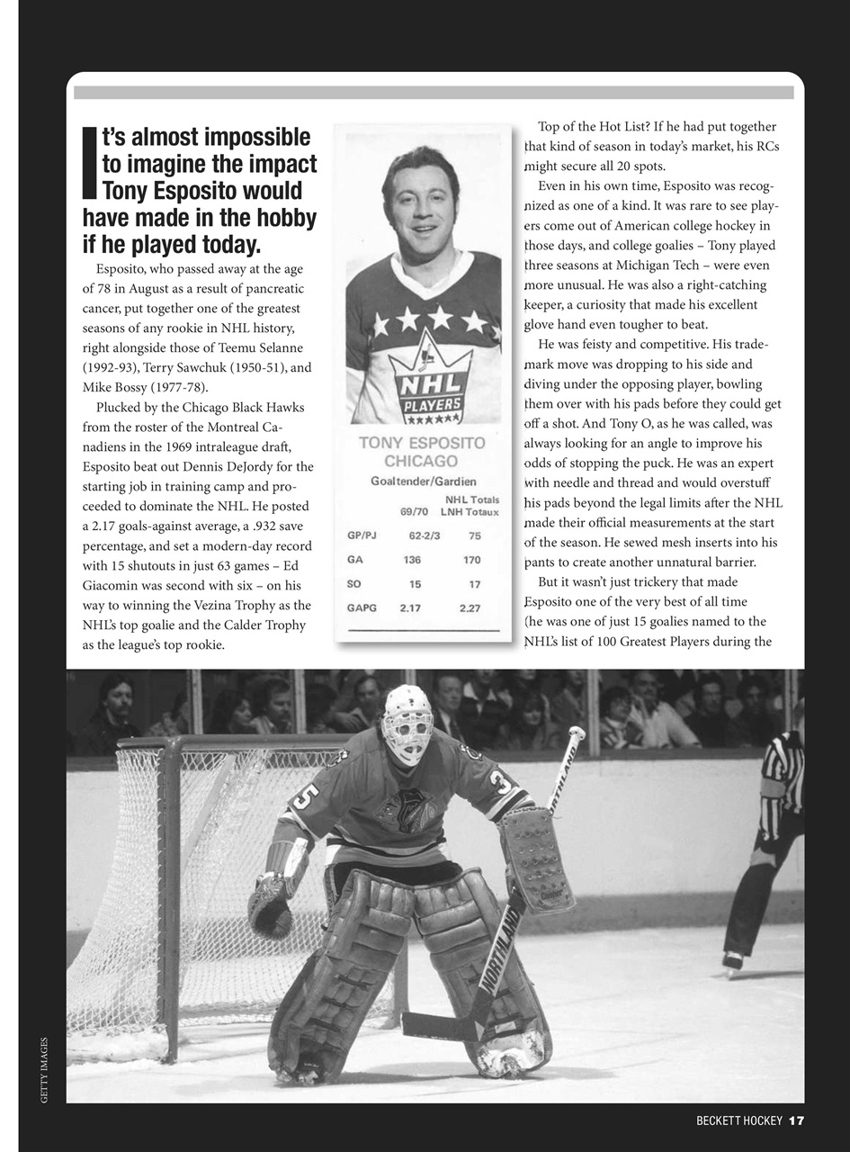 Beckett Hockey Magazine Preview Pages