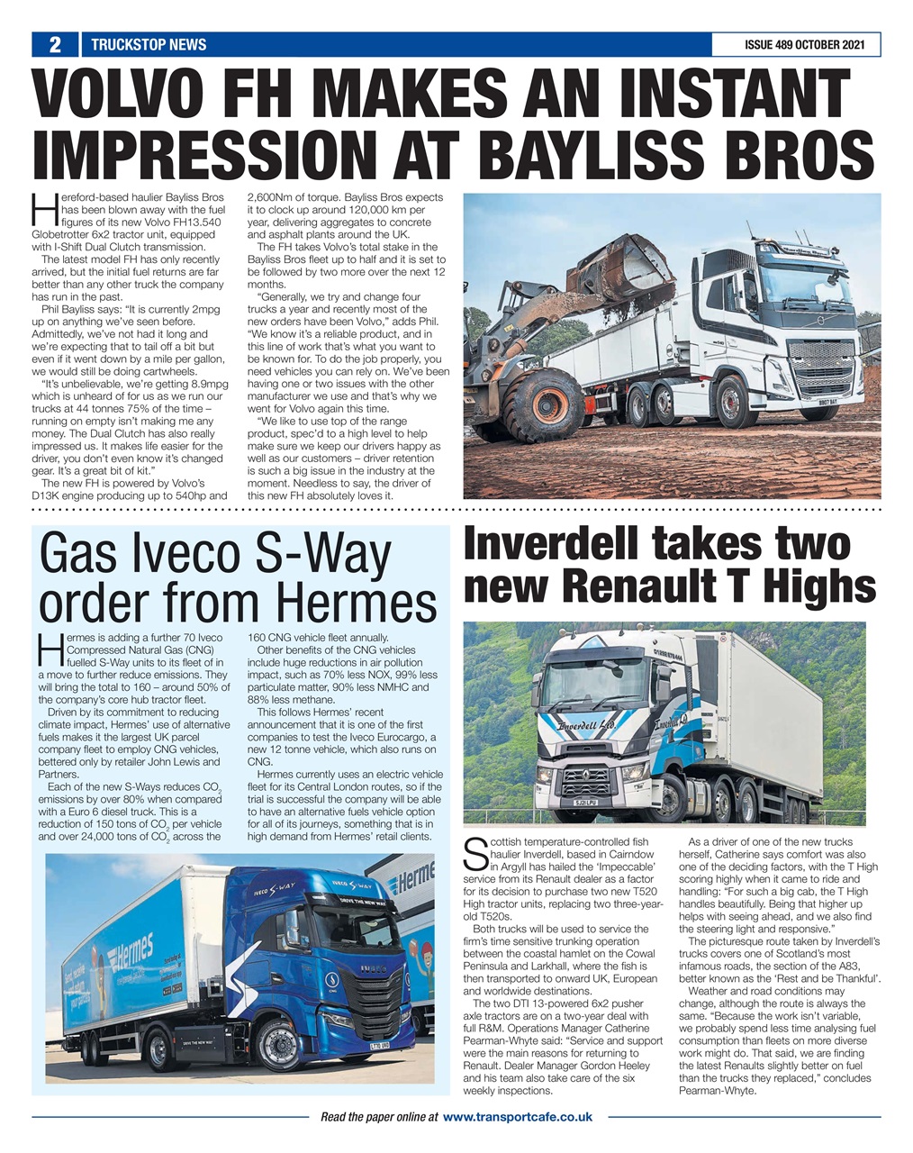 Truckstop News Preview Pages