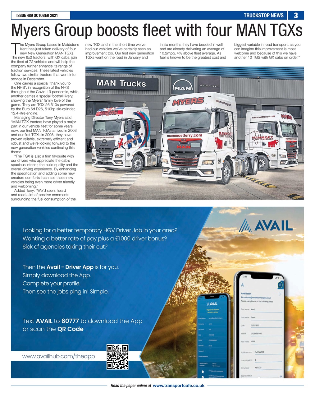 Truckstop News Preview Pages