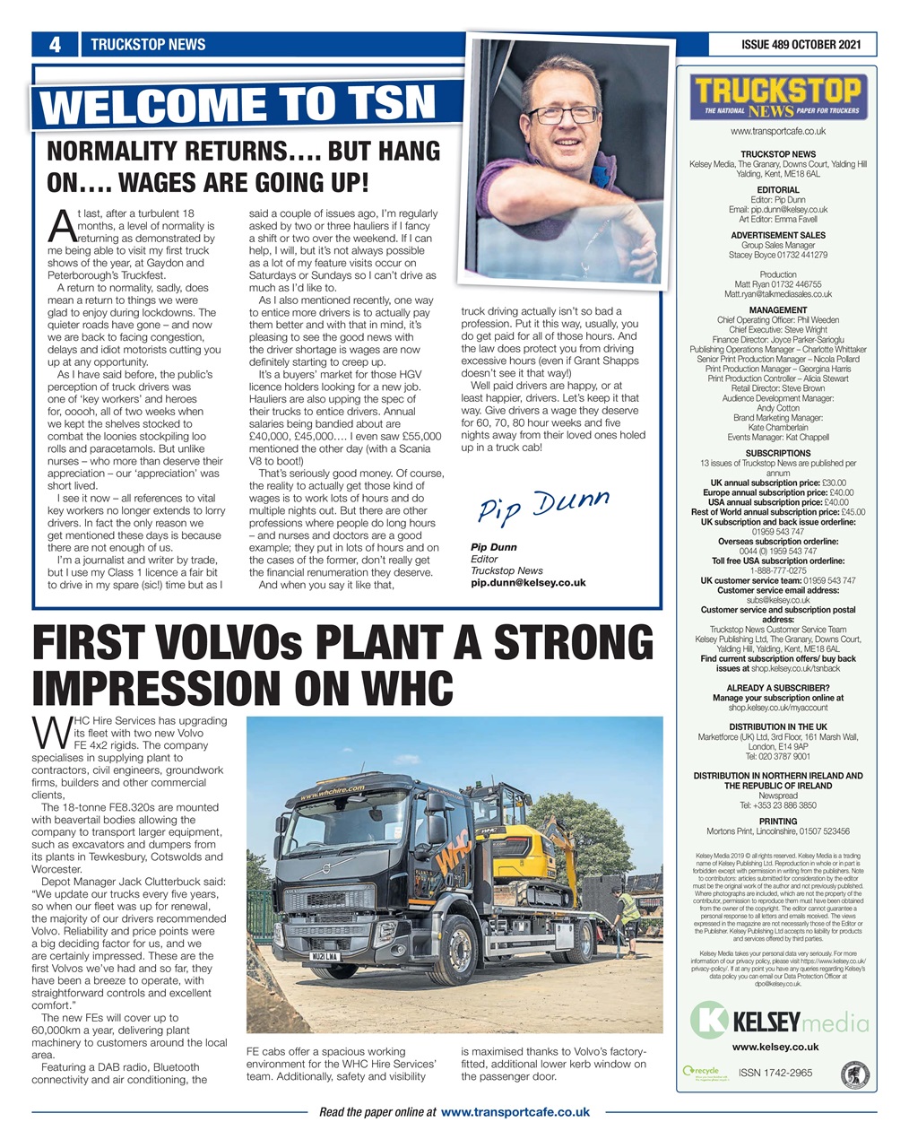 Truckstop News Preview Pages