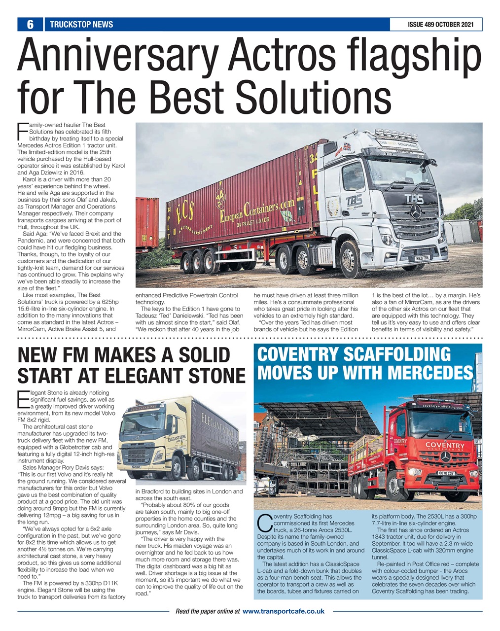Truckstop News Preview Pages