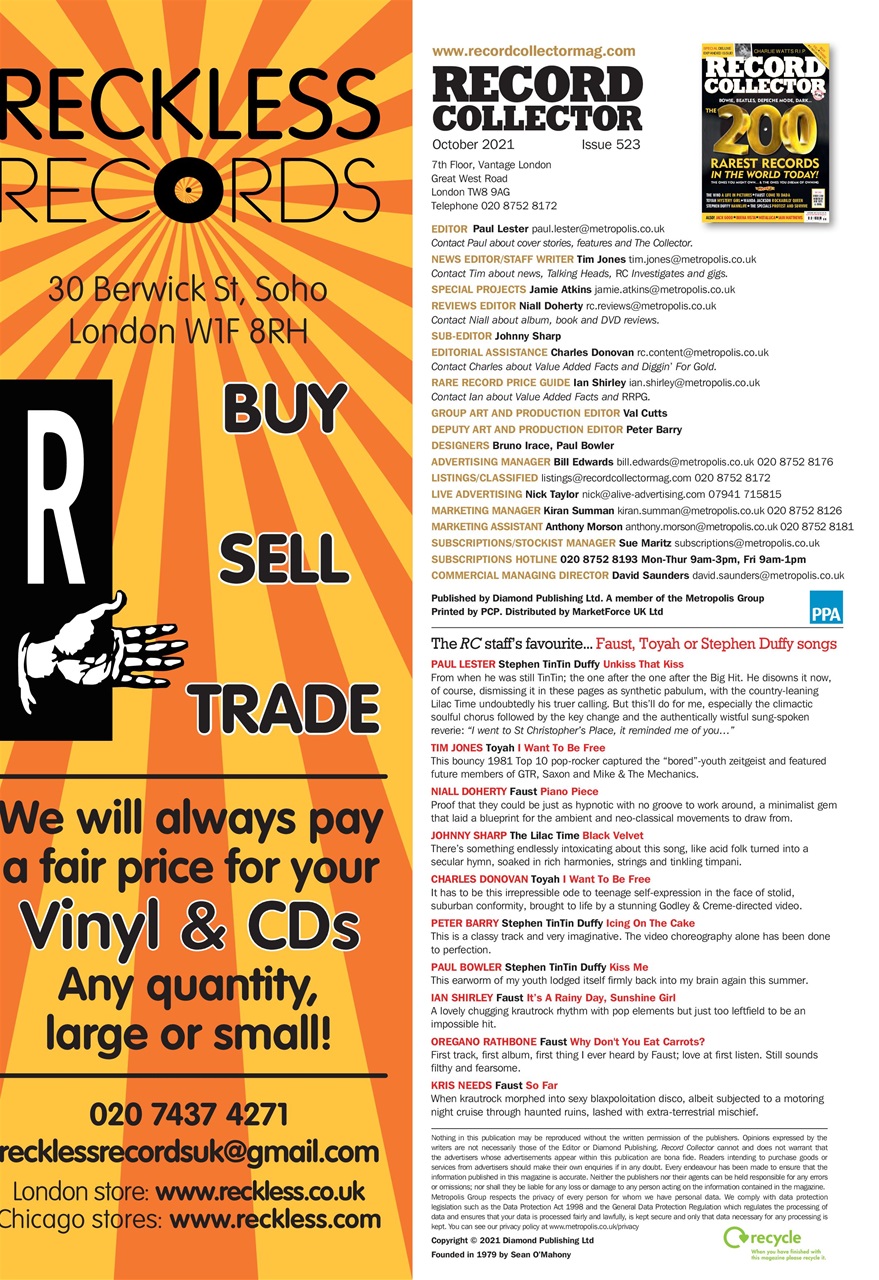 Record Collector Preview Pages