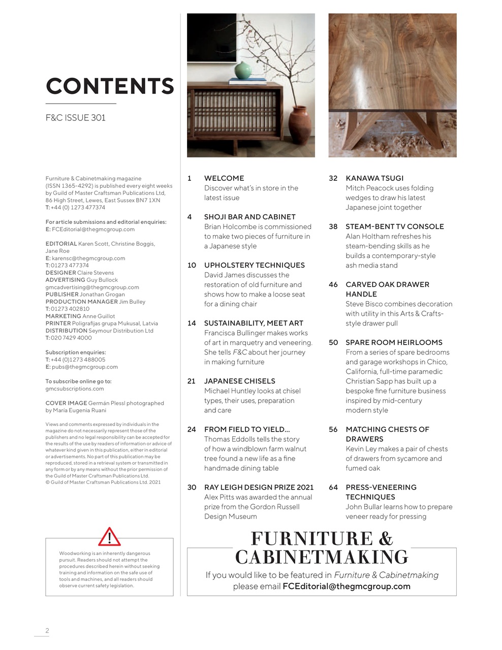 Furniture & Cabinetmaking Preview Pages
