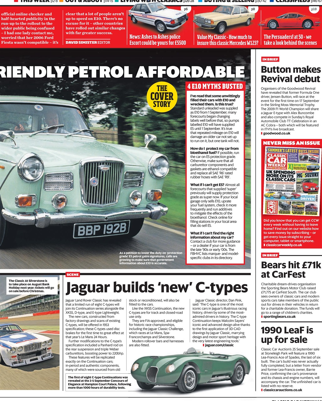 Classic Car Weekly Preview Pages
