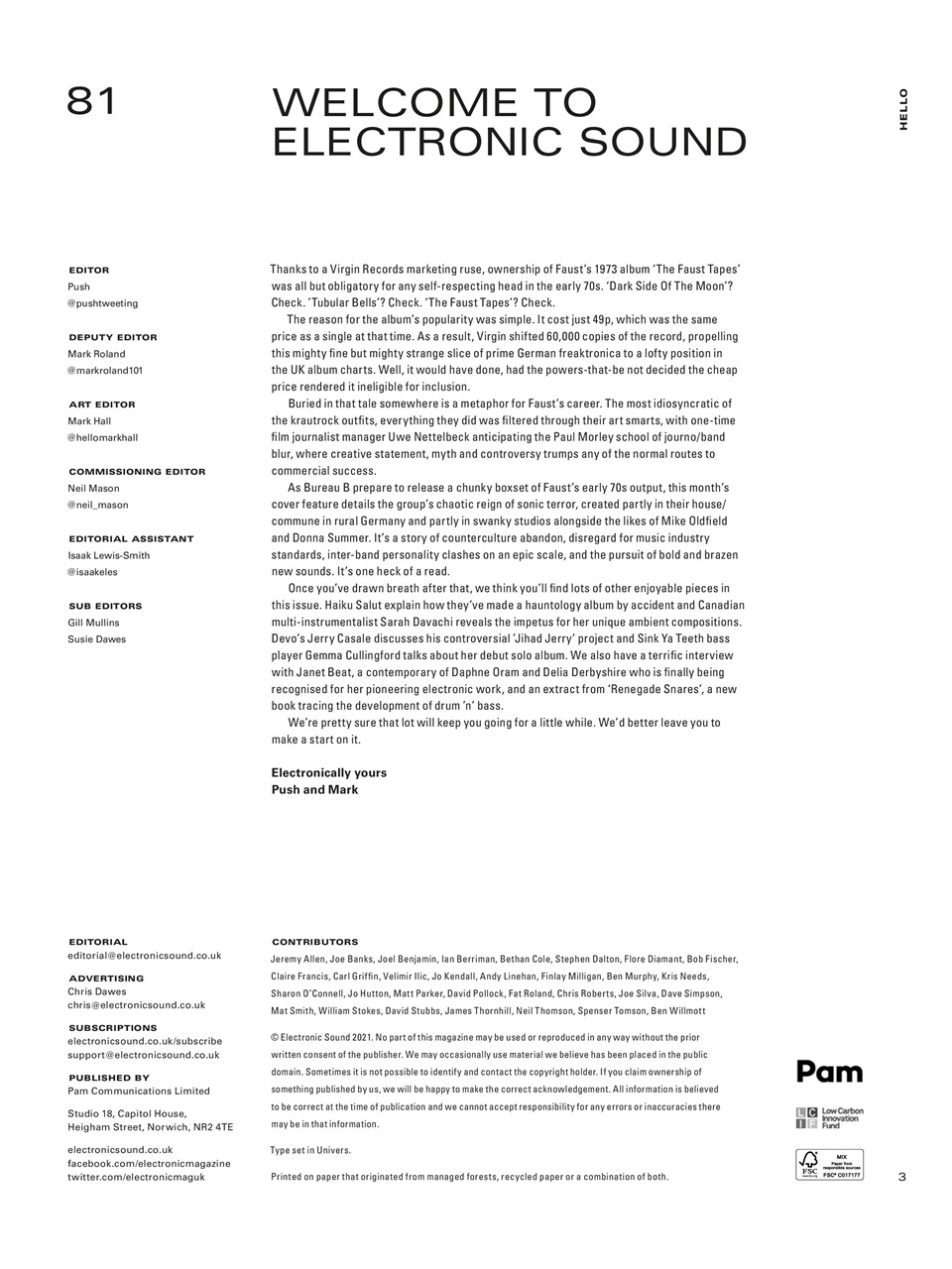 Electronic Sound Preview Pages