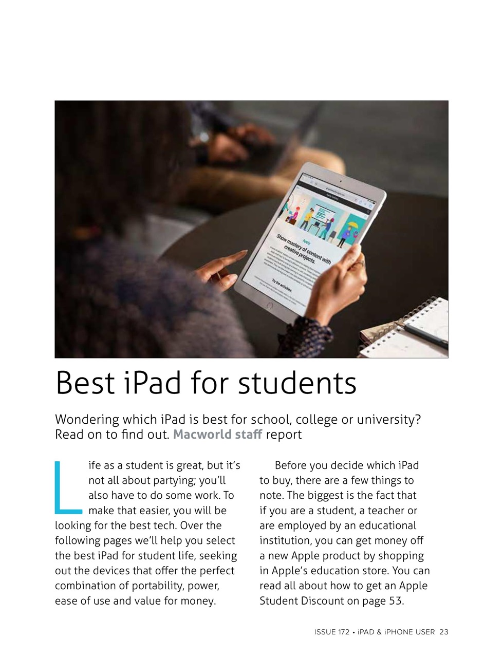 iPad and iPhone User Preview Pages