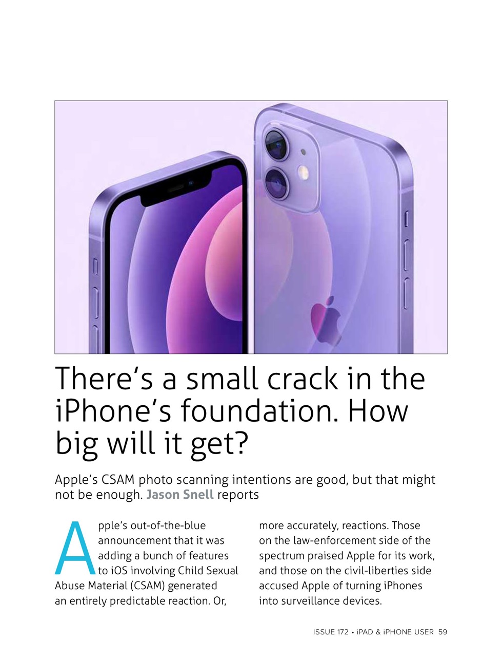 iPad and iPhone User Preview Pages