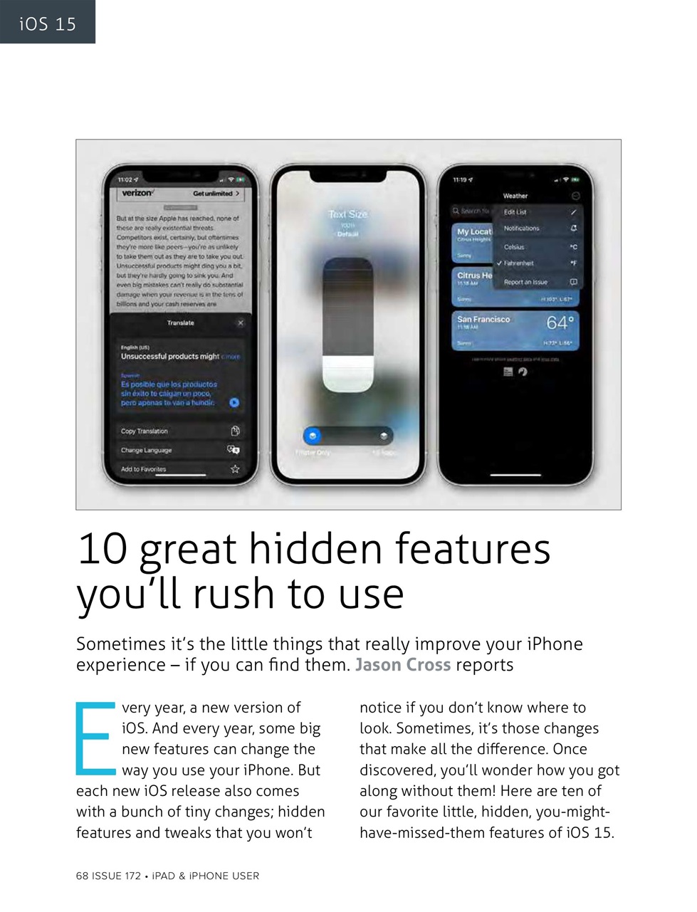 iPad and iPhone User Preview Pages