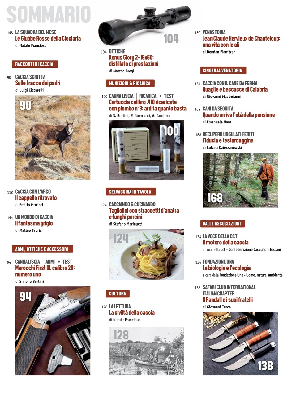 Caccia Magazine Preview Pages