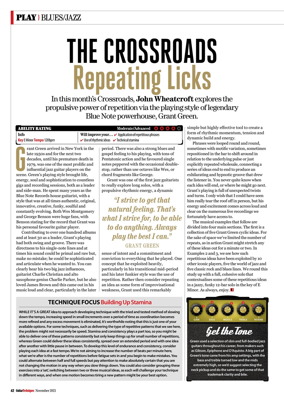 Guitar Techniques Preview Pages