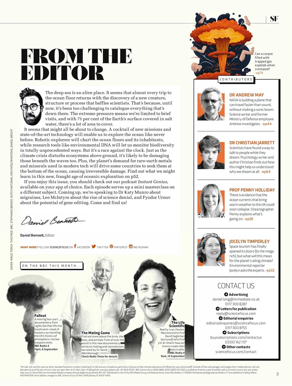 BBC Science Focus Magazine Preview Pages