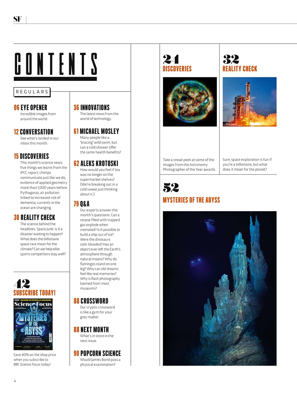 BBC Science Focus Magazine Preview Pages