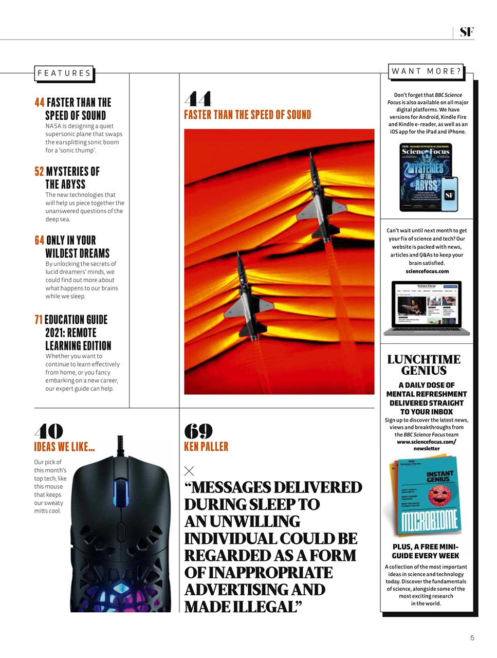 BBC Science Focus Magazine Preview Pages