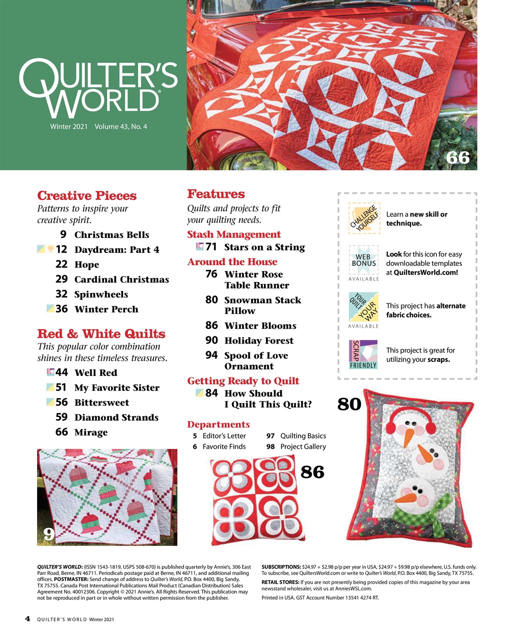 Quilter's World Preview Pages
