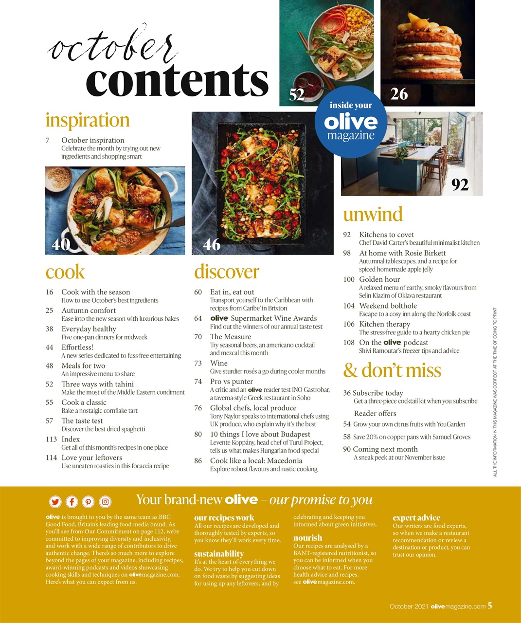 Olive Magazine Preview Pages