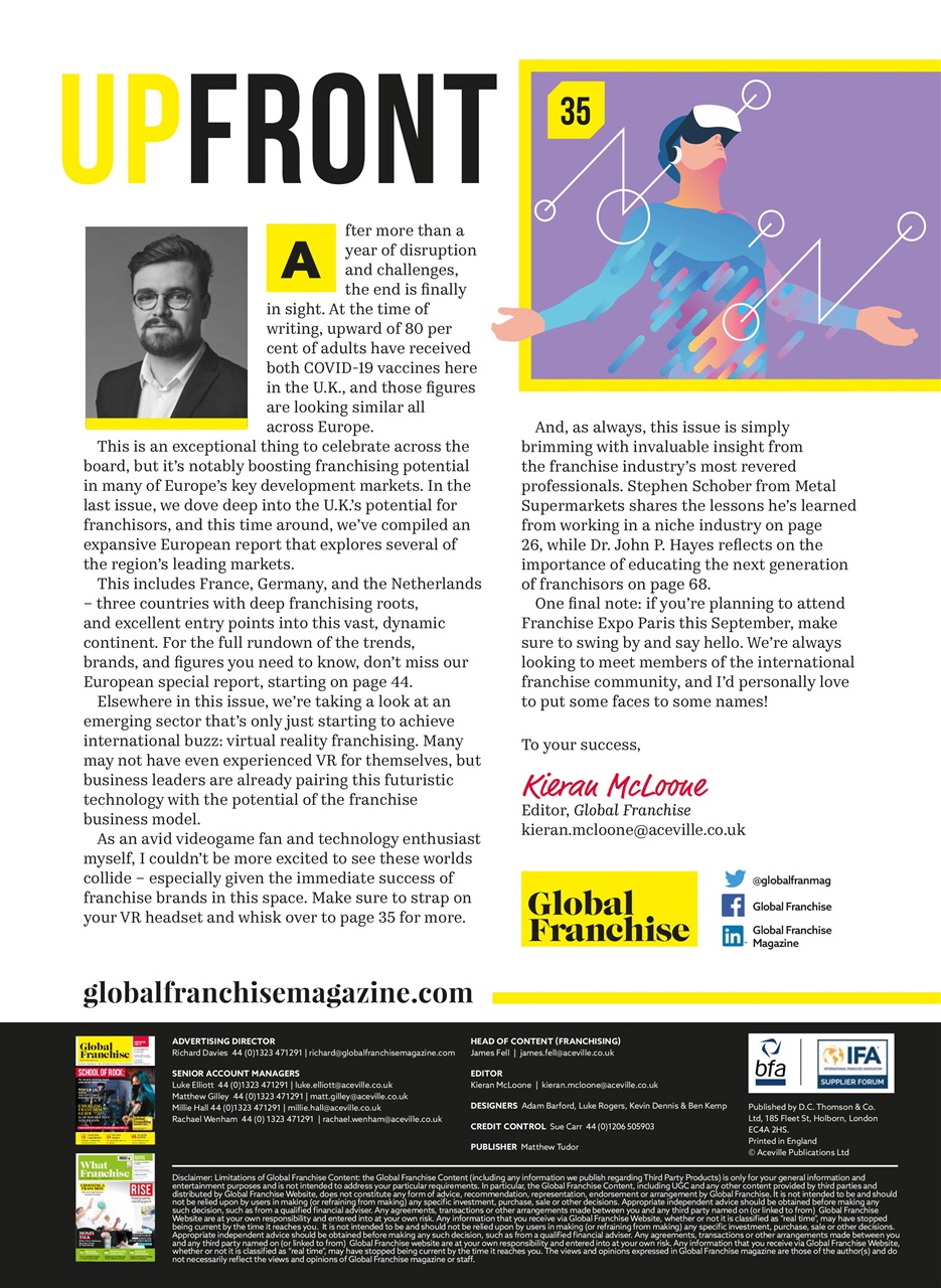 Global Franchise Preview Pages