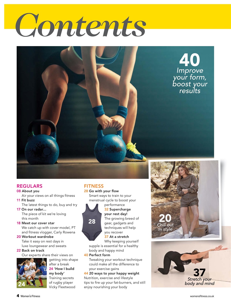 Women’s Fitness Preview Pages