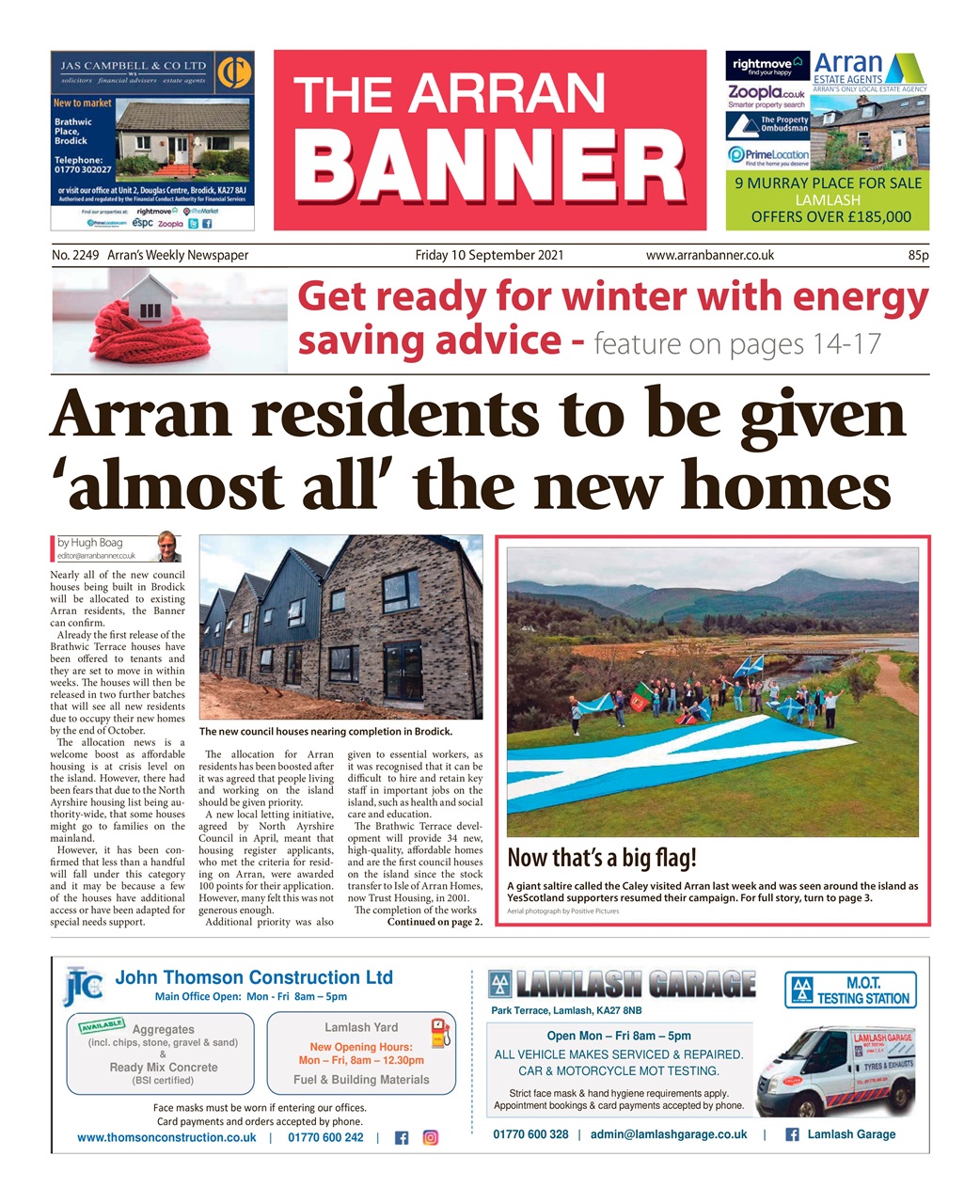 Arran Banner Preview Pages