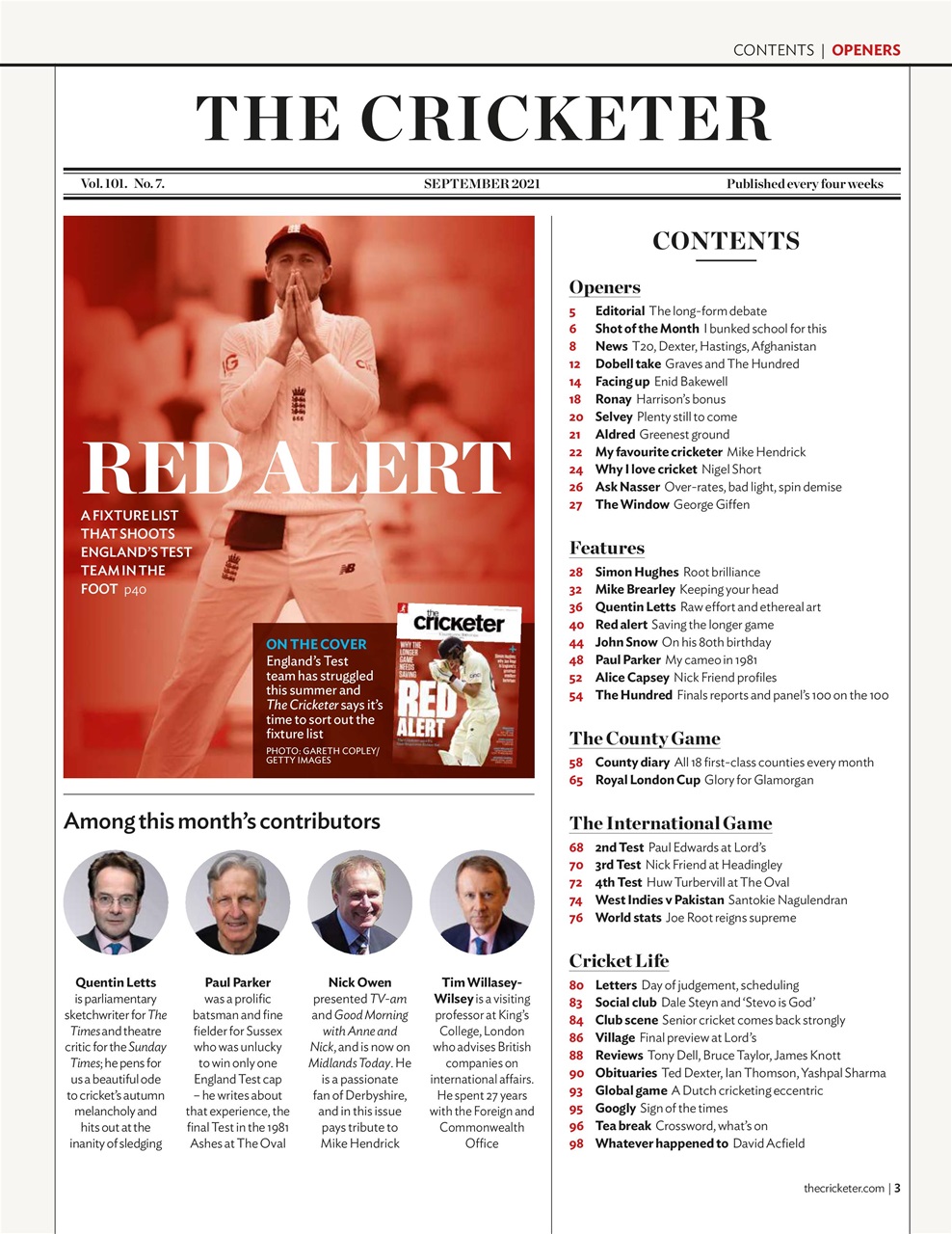 The Cricketer Magazine Preview Pages