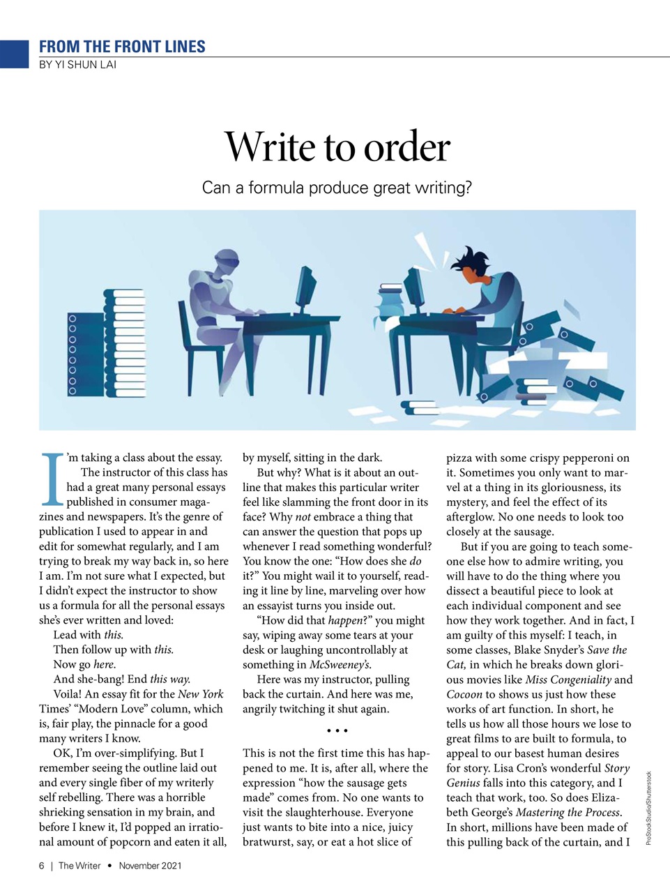 The Writer Preview Pages