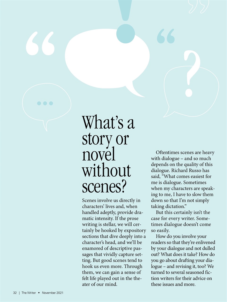 The Writer Preview Pages