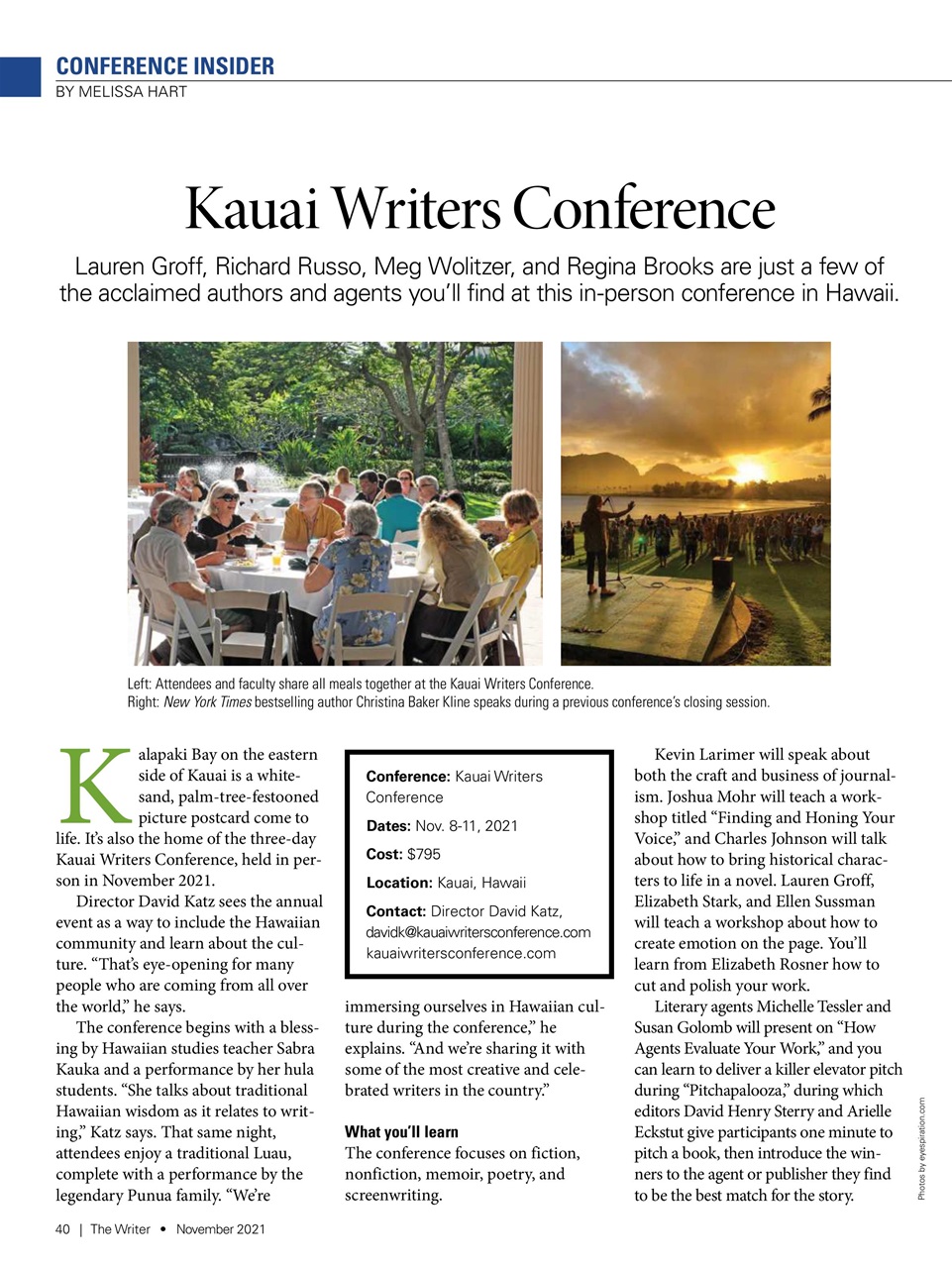 The Writer Preview Pages