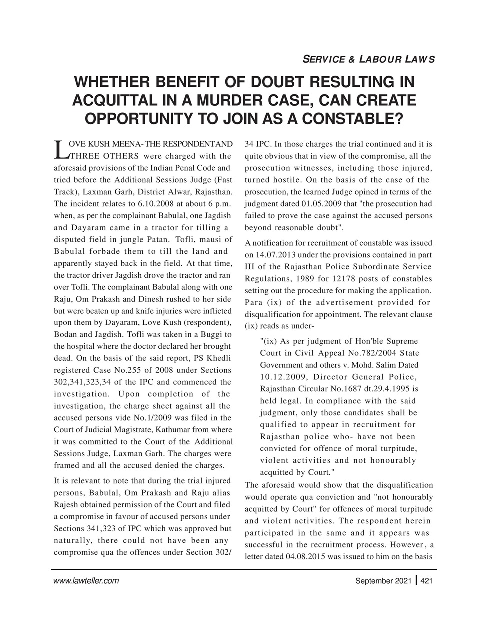 Lawteller – A Legal Awareness Magazine Preview Pages