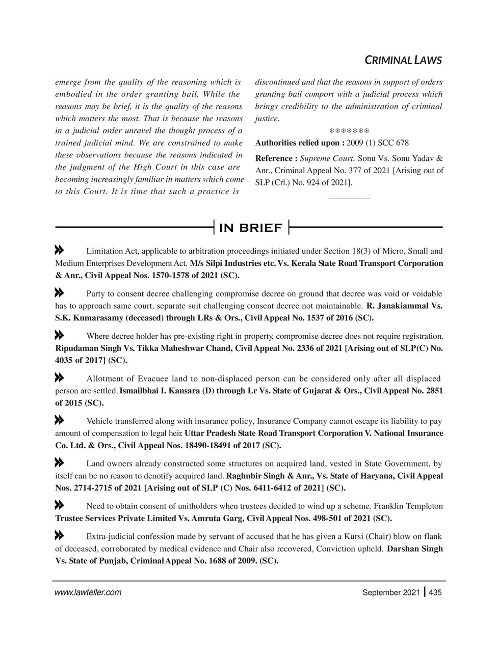 Lawteller – A Legal Awareness Magazine Preview Pages