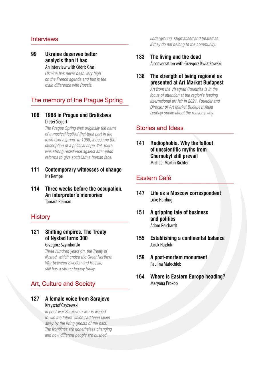 New Eastern Europe Preview Pages