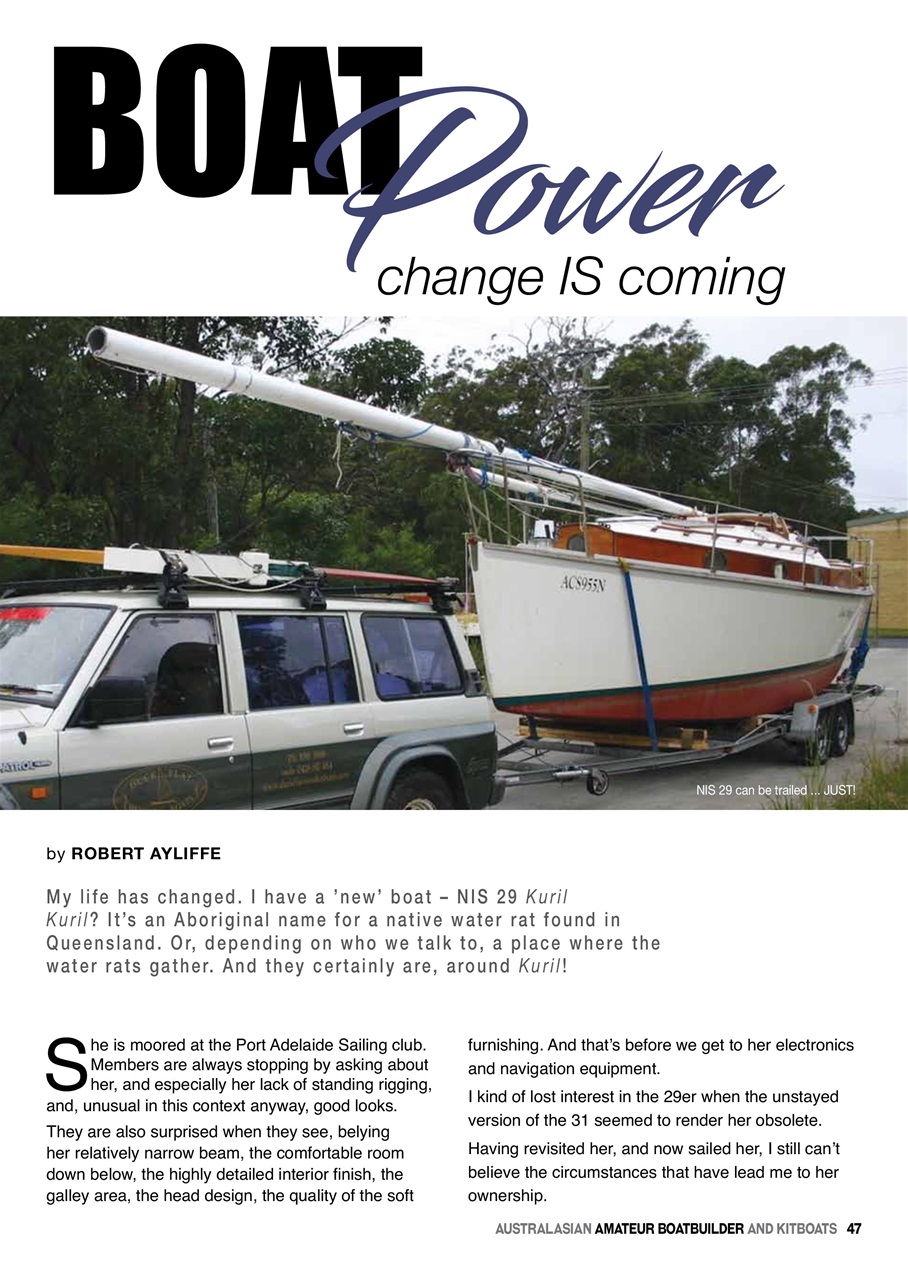 Australian Amateur Boat Builder Preview Pages
