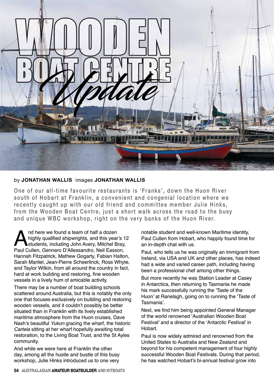 Australian Amateur Boat Builder Preview Pages