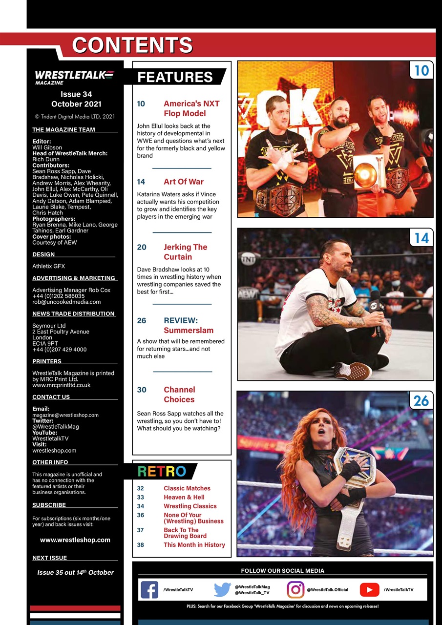 Wrestletalk Magazine Preview Pages