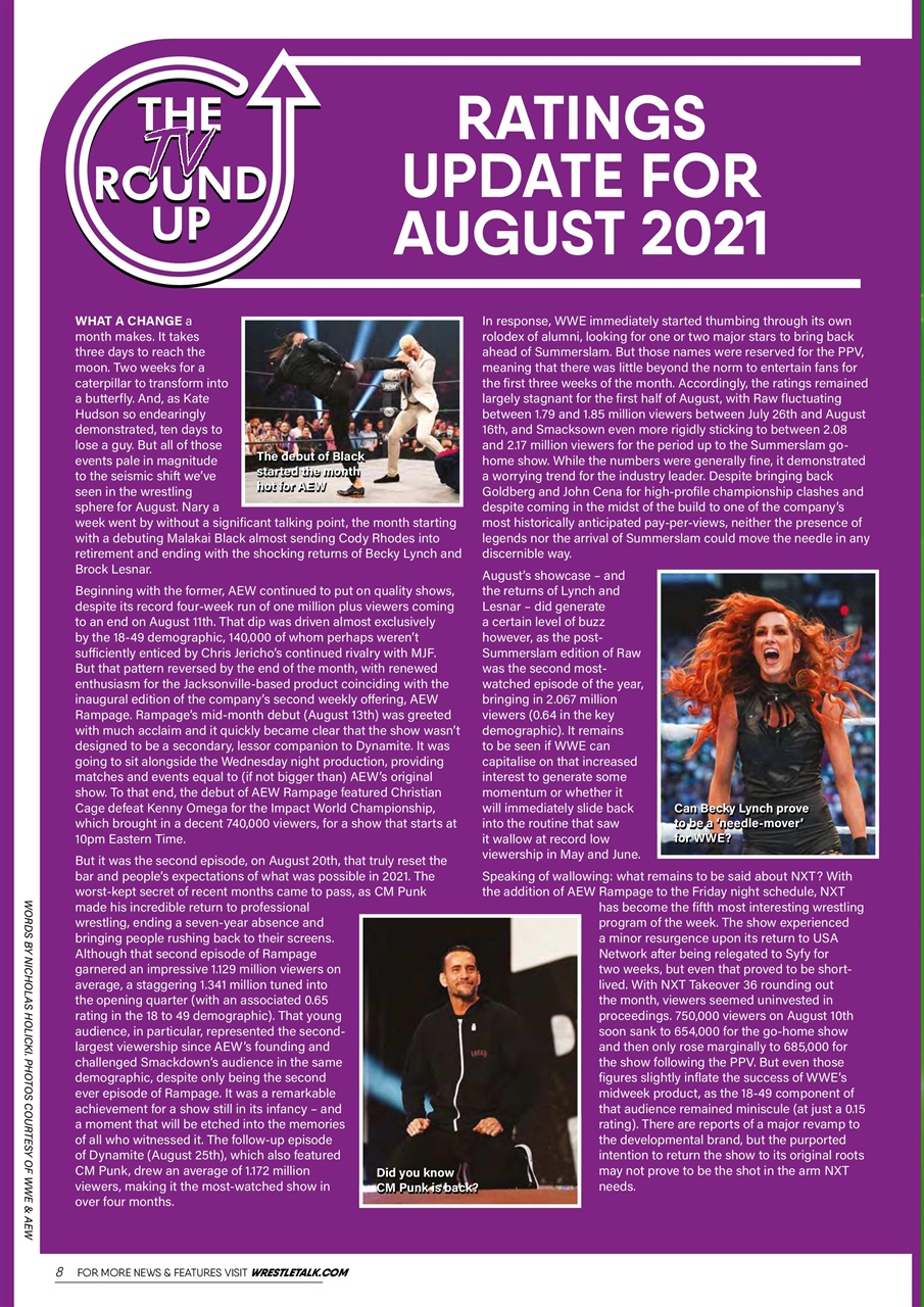 Wrestletalk Magazine Preview Pages