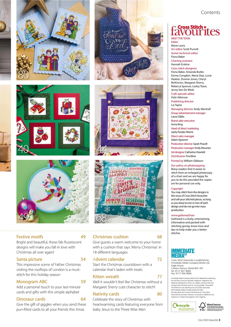 Cross Stitch Favourites Preview Pages