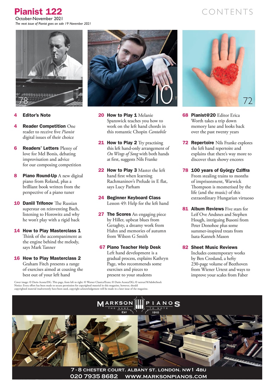 Pianist Preview Pages