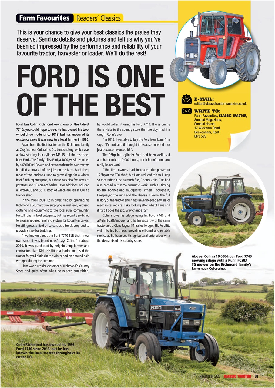 Classic Tractor Preview Pages