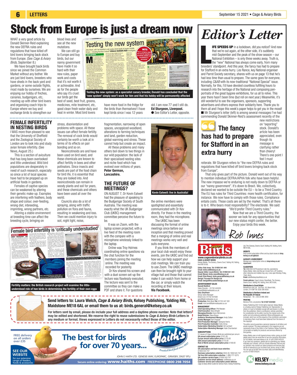 Cage & Aviary Birds Preview Pages