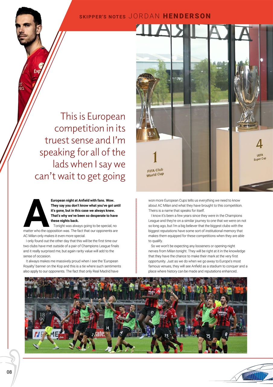 Liverpool FC Programmes Preview Pages