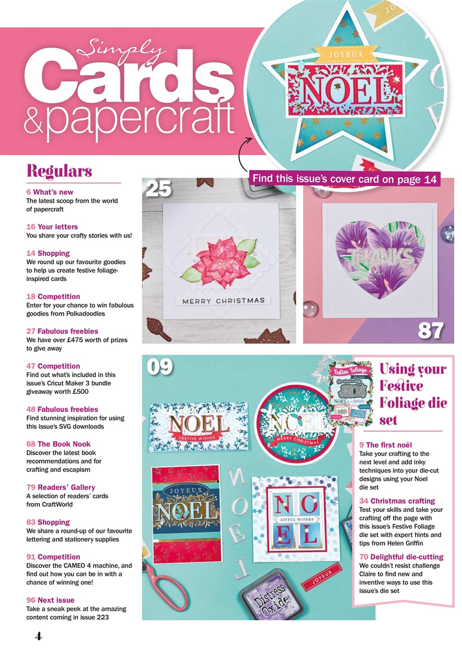 Simply Cards & Papercraft Preview Pages