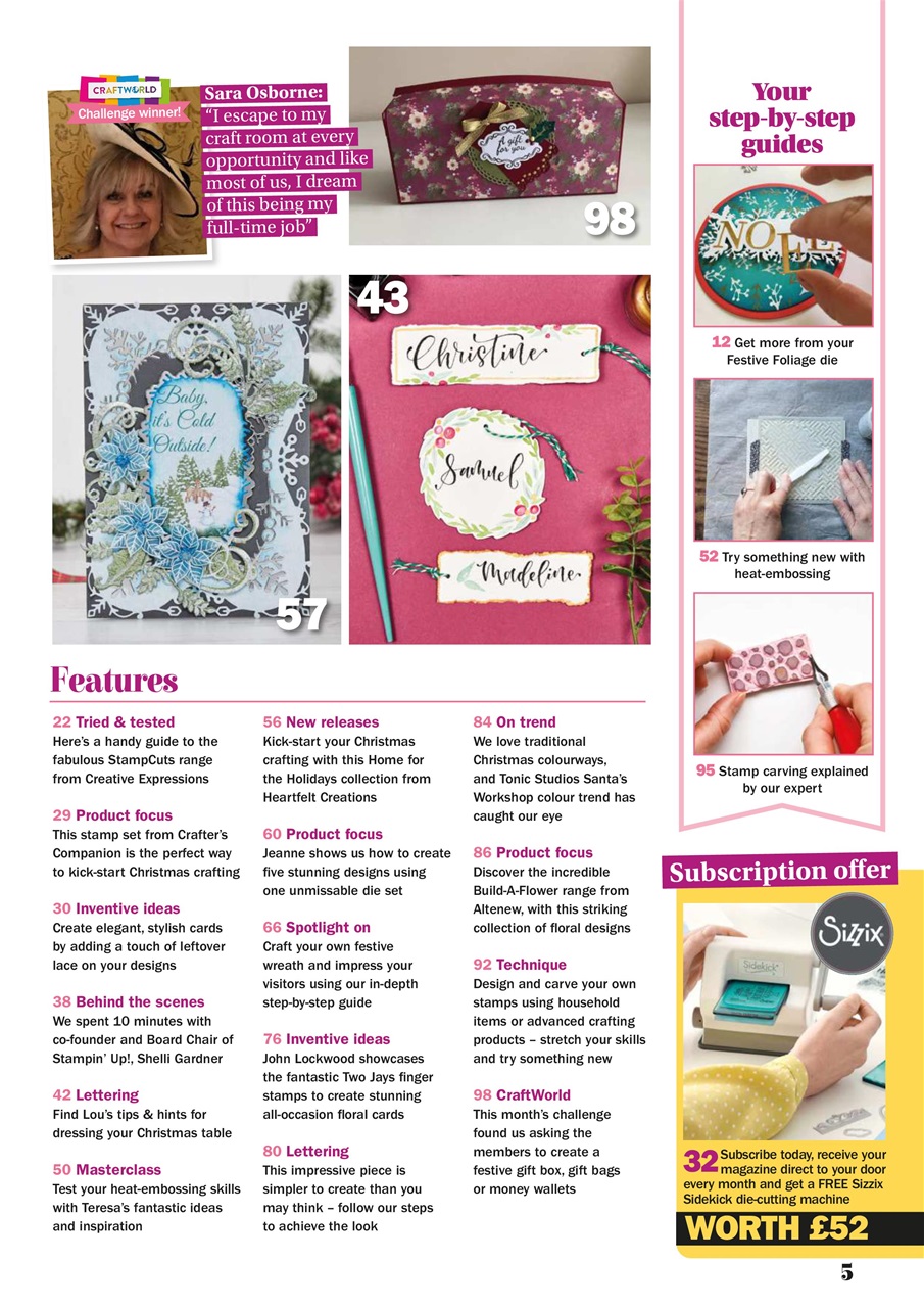 Simply Cards & Papercraft Preview Pages