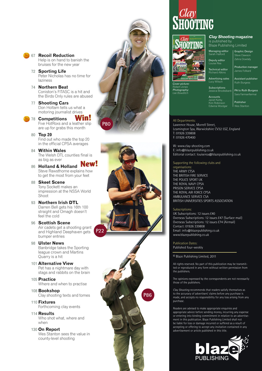 Clay Shooting Preview Pages