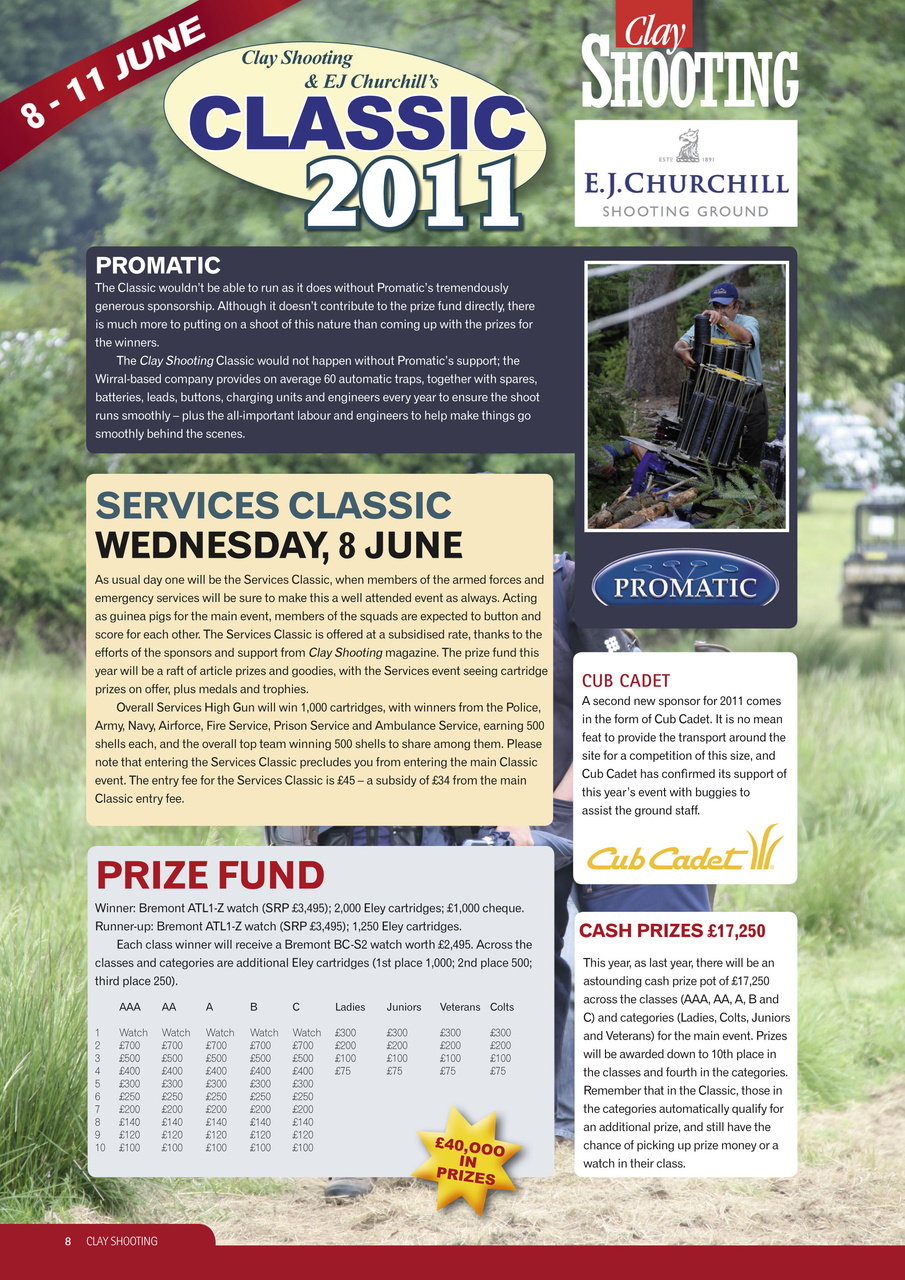 Clay Shooting Preview Pages