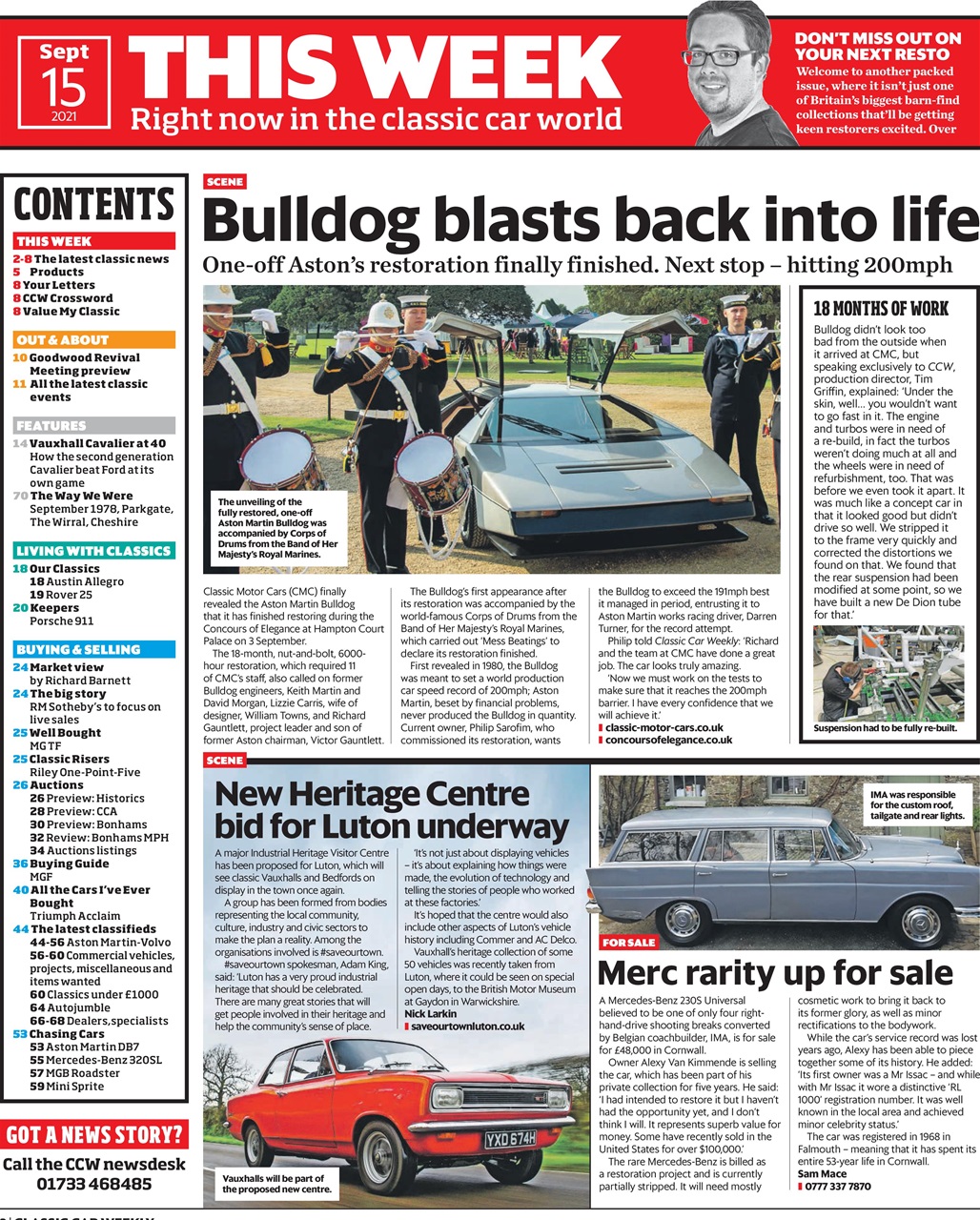 Classic Car Weekly Preview Pages