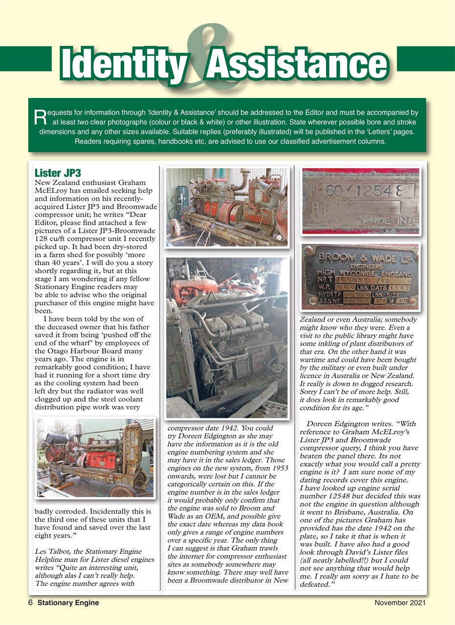 Stationary Engine Preview Pages