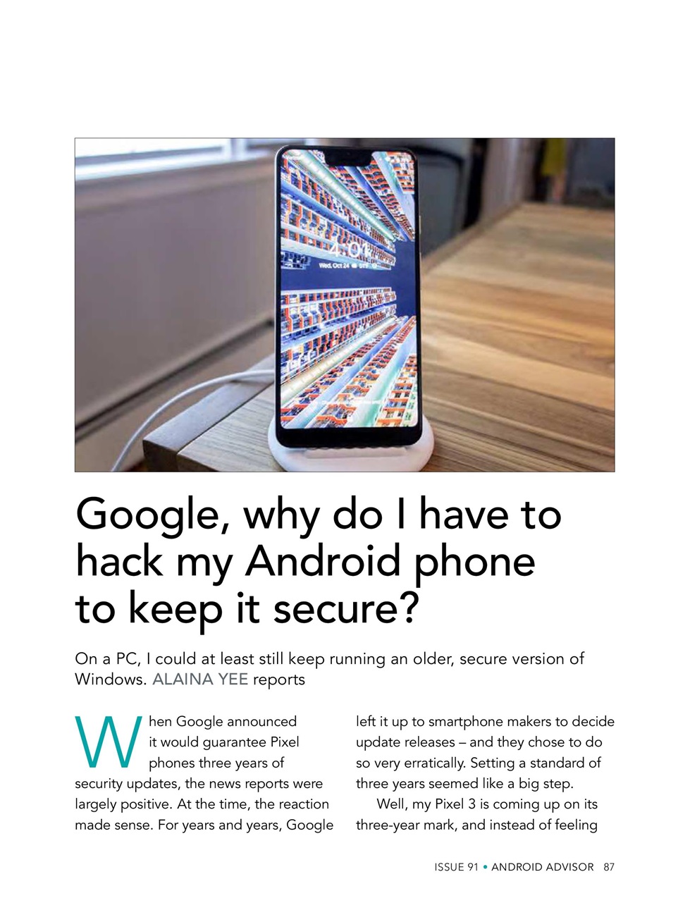 Android Advisor Preview Pages